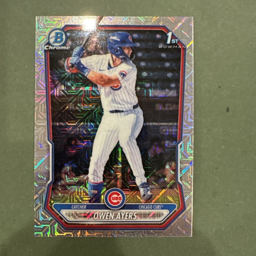 Owen Ayers 2026 Bowman Chrome 1st Mojo Refractor #BCP-214  Chicago Cubs